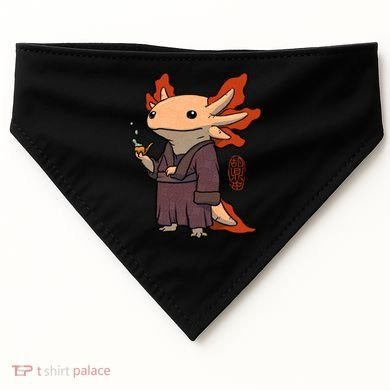Cute Axolotl Philosopher USA-Made Doggie Bandana