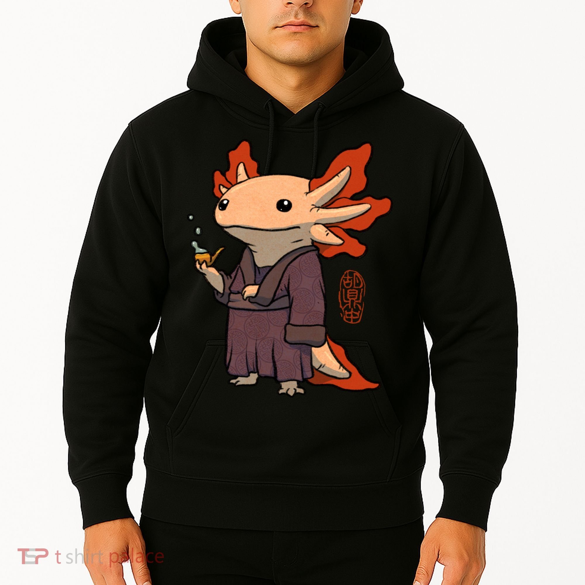 Cute Axolotl Philosopher Hoodie