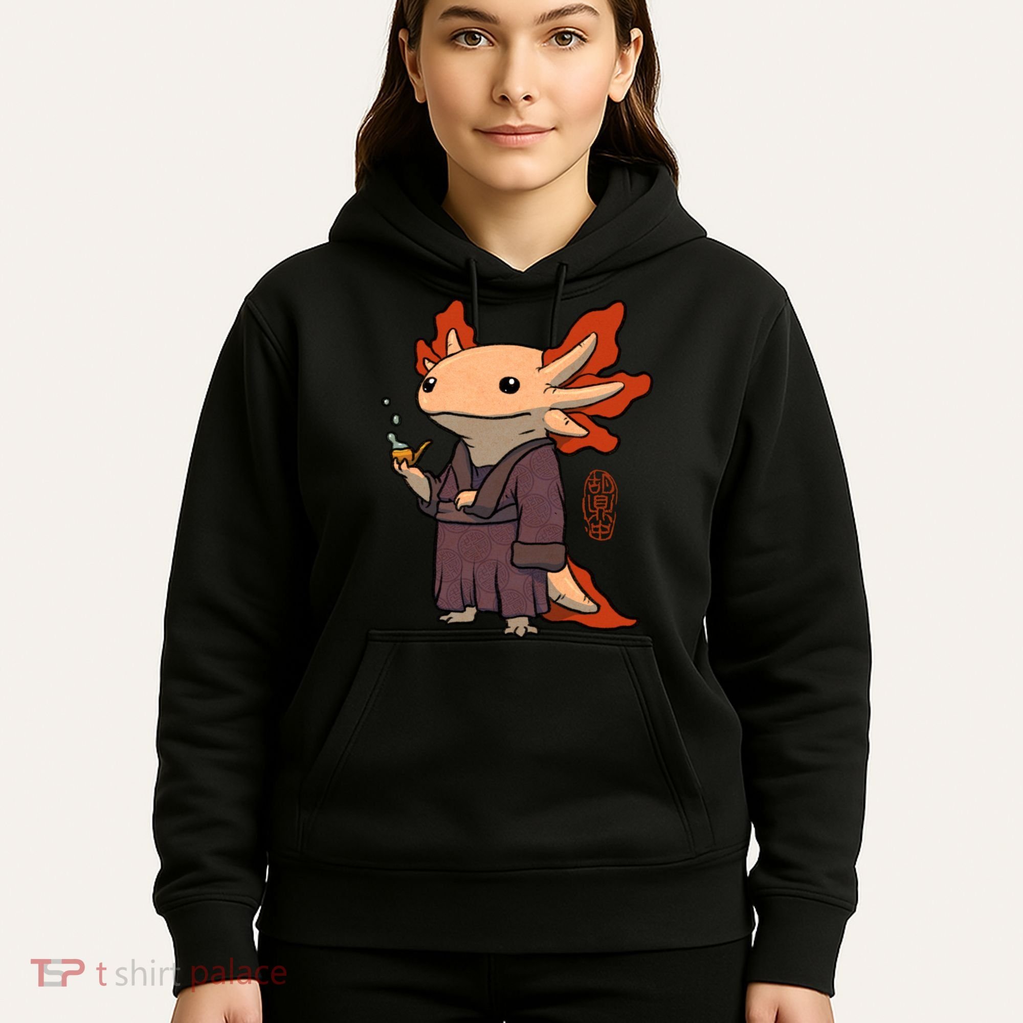 Cute Axolotl Philosopher Hoodie