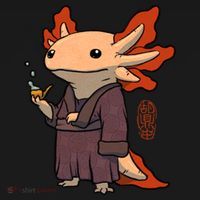 Cute Axolotl Philosopher Long Sleeve Shirt thumb 2
