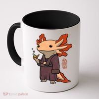 Cute Axolotl Philosopher Coffee Mug thumb 0