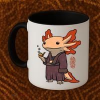Cute Axolotl Philosopher Coffee Mug thumb 2