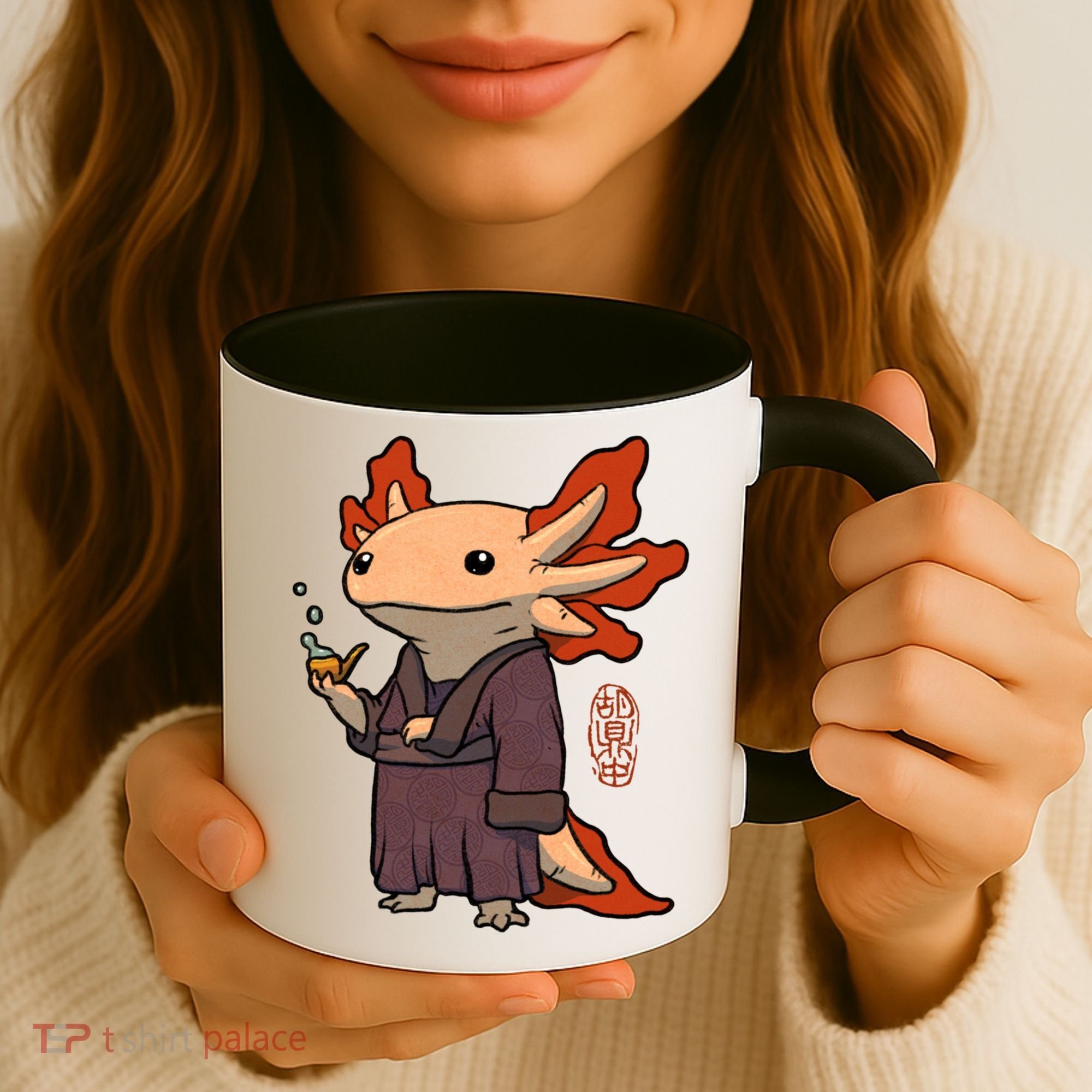Cute Axolotl Philosopher Coffee Mug