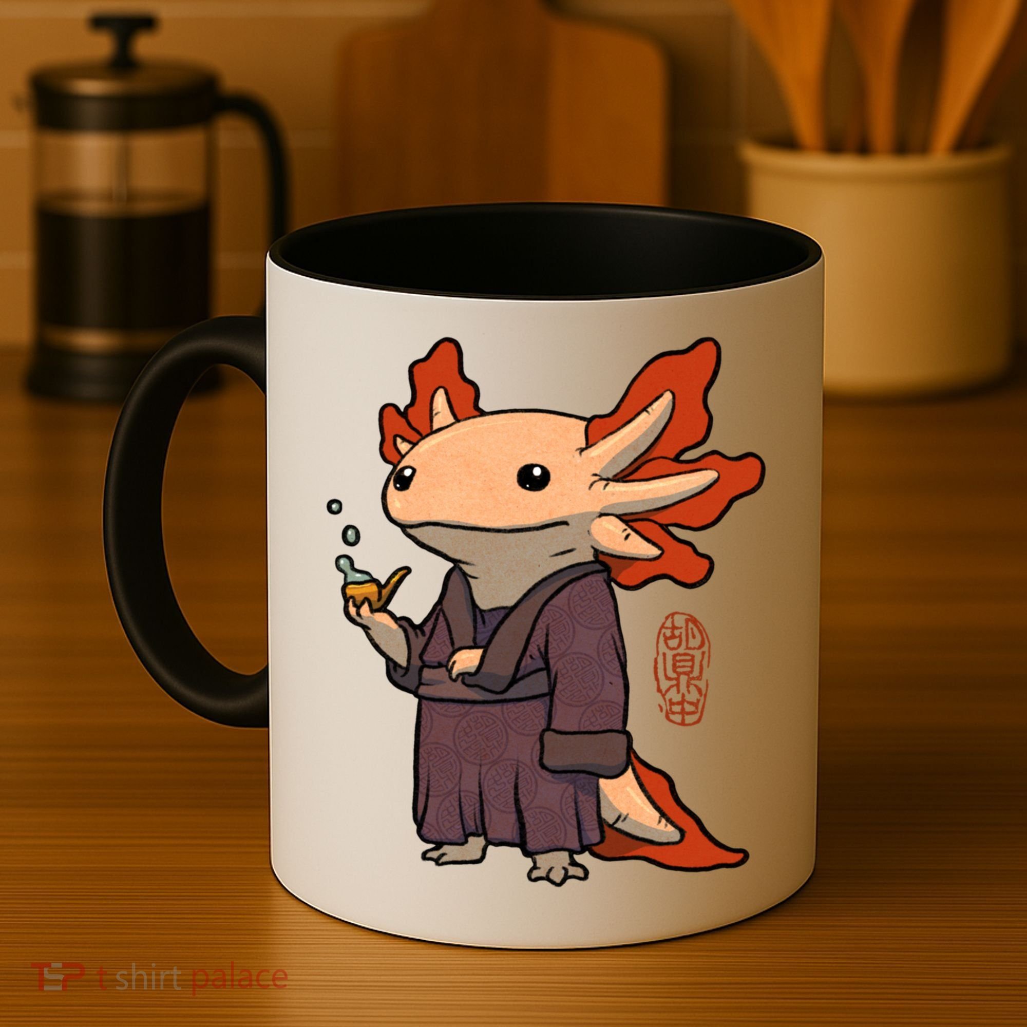 Cute Axolotl Philosopher Coffee Mug