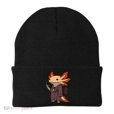 Cute Axolotl Philosopher Beanie