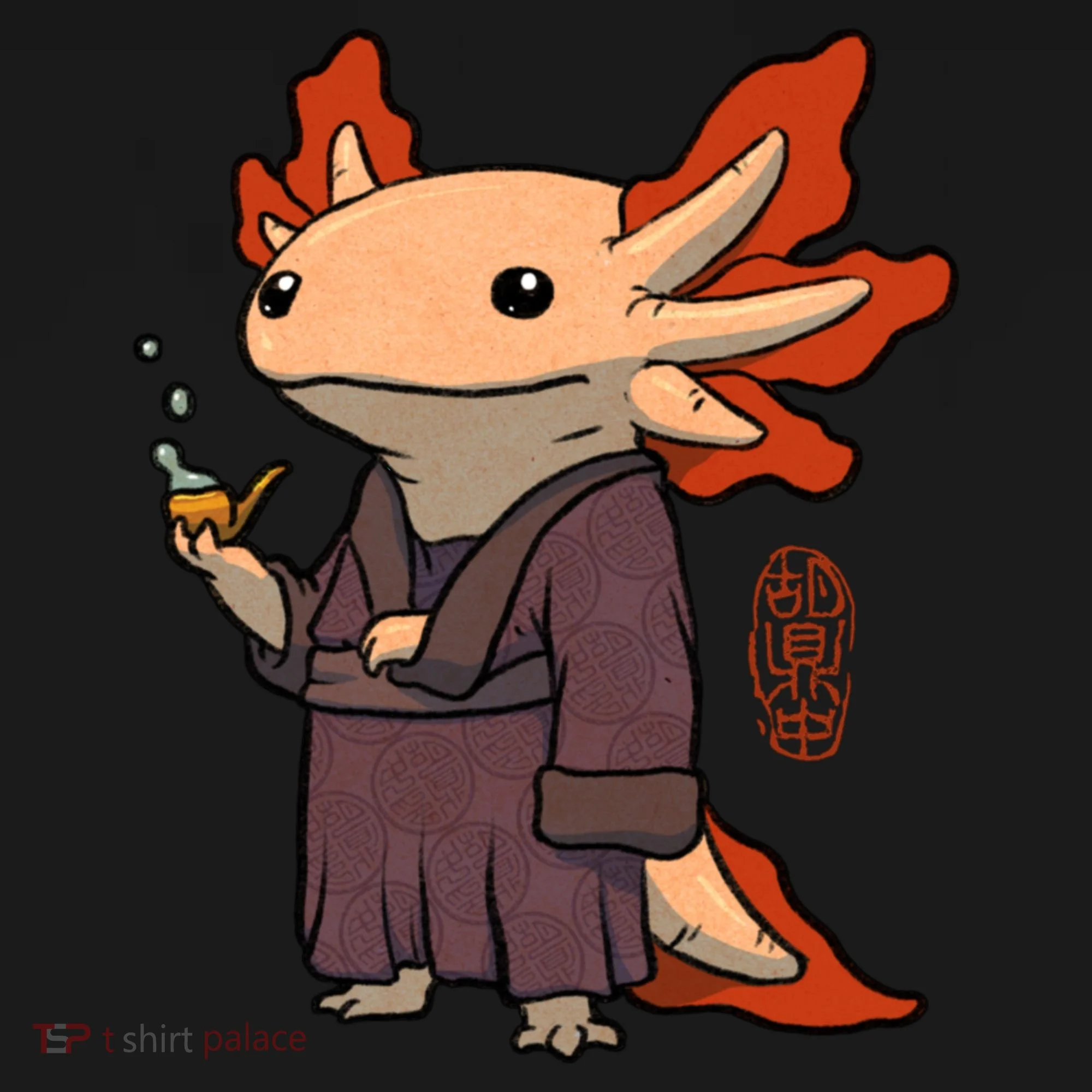 Cute Axolotl Philosopher Pajama Set