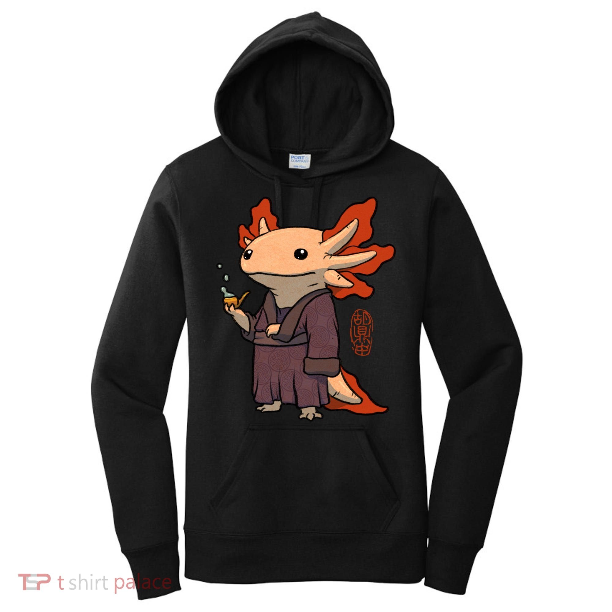 Cute Axolotl Philosopher Women's Hoodie