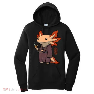 Cute Axolotl Philosopher Women's Hoodie