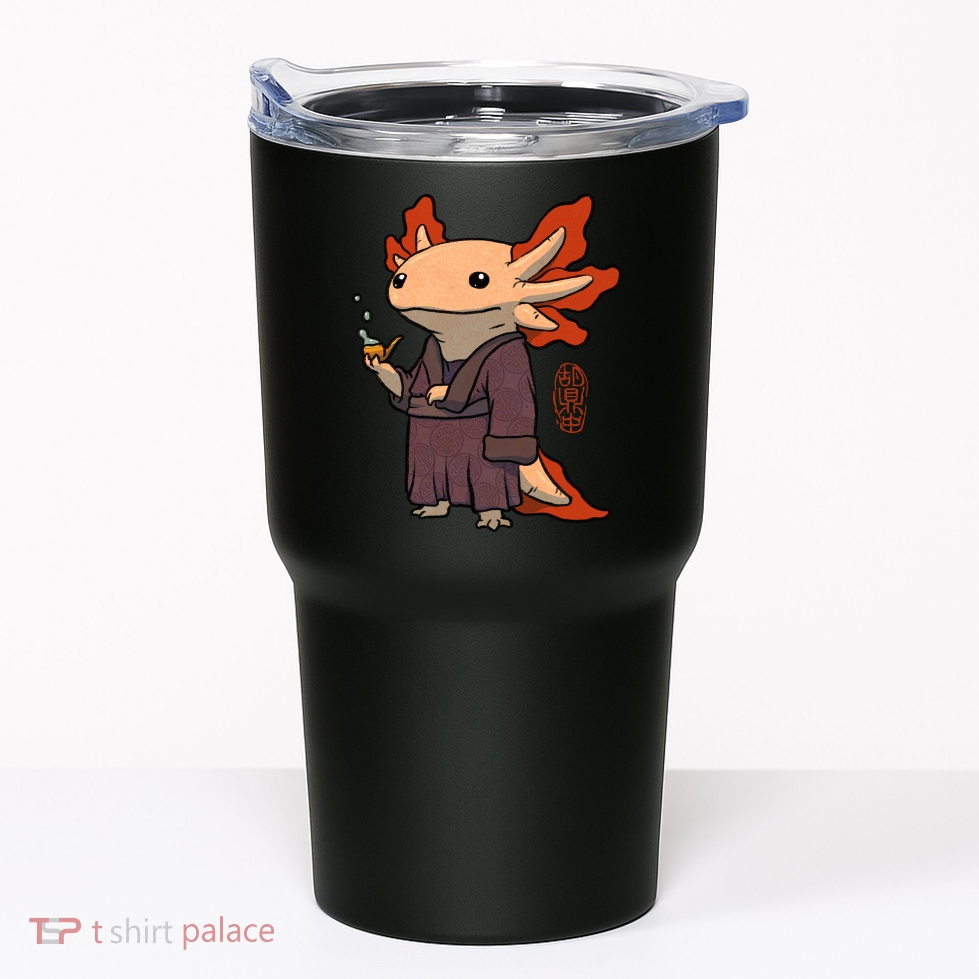 Cute Axolotl Philosopher Tumbler