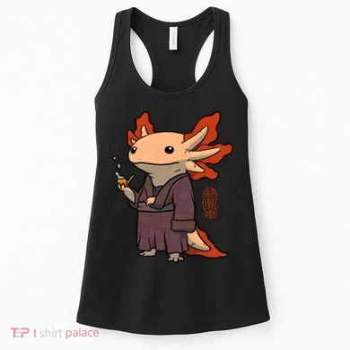 Cute Axolotl Philosopher Women's Tank Top