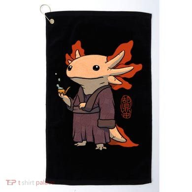 Cute Axolotl Philosopher Golf Towel