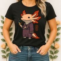 Cute Axolotl Philosopher Women's T-Shirt thumb 2