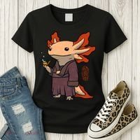 Cute Axolotl Philosopher Women's T-Shirt thumb 3