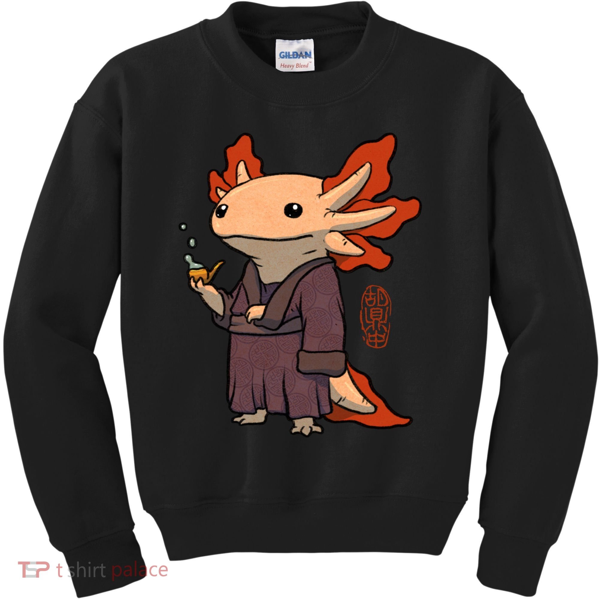 Cute Axolotl Philosopher Kids Sweatshirt