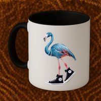 Chucks And Pearls Vote Blue Flamingo Comma La Kamala Harris Funny Gift Coffee Mug thumb 2
