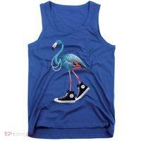Chucks And Pearls Vote Blue Flamingo Comma La Kamala Harris Funny Gift Tank Top thumb 0