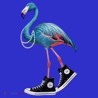 Chucks And Pearls Vote Blue Flamingo Comma La Kamala Harris Funny Gift Women's Long Sleeve Shirt thumb 2