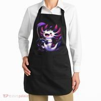 Cute Axolotl Playing Console Video Games Axolotl Gaming Apron thumb 2