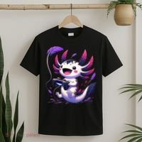 Cute Axolotl Playing Console Video Games Axolotl Gaming T-Shirt thumb 2