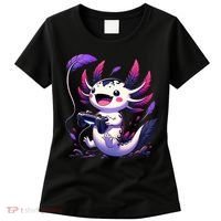 Cute Axolotl Playing Console Video Games Axolotl Gaming Women's T-Shirt thumb 0