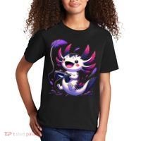Cute Axolotl Playing Console Video Games Axolotl Gaming Kids T-Shirt thumb 2
