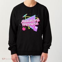 Cute Assistant Principal 80S 90S Back To School Gift Women's Sweatshirt thumb 0