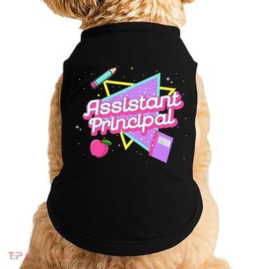 Cute Assistant Principal 80S 90S Back To School Gift Doggie Tank