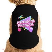 Cute Assistant Principal 80S 90S Back To School Gift Doggie Tank thumb 0