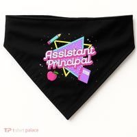 Cute Assistant Principal 80S 90S Back To School Gift USA-Made Doggie Bandana thumb 0