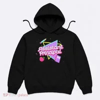 Cute Assistant Principal 80S 90S Back To School Gift Hoodie thumb 0