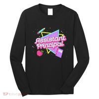 Cute Assistant Principal 80S 90S Back To School Gift Long Sleeve Shirt thumb 0
