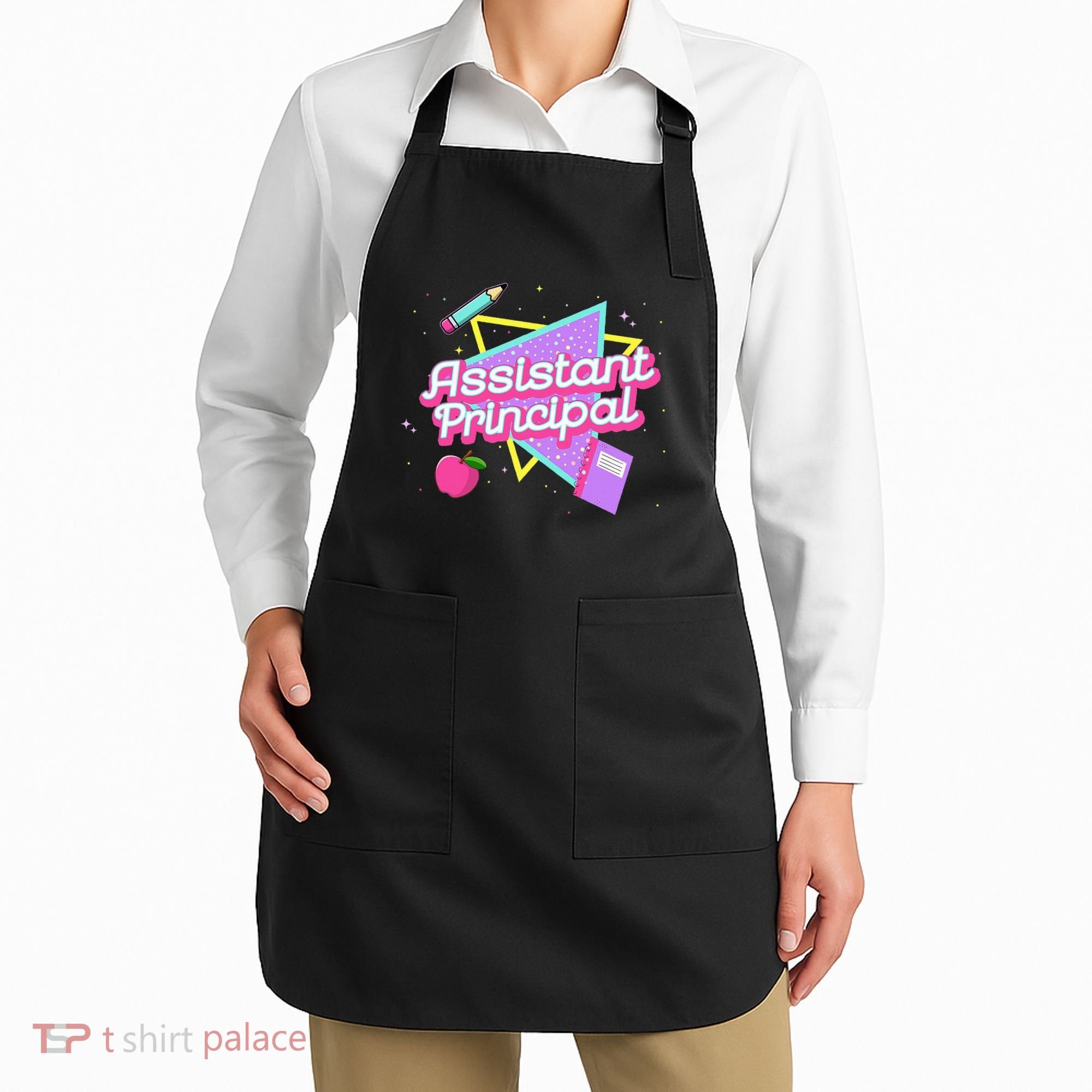 Cute Assistant Principal 80S 90S Back To School Gift Apron