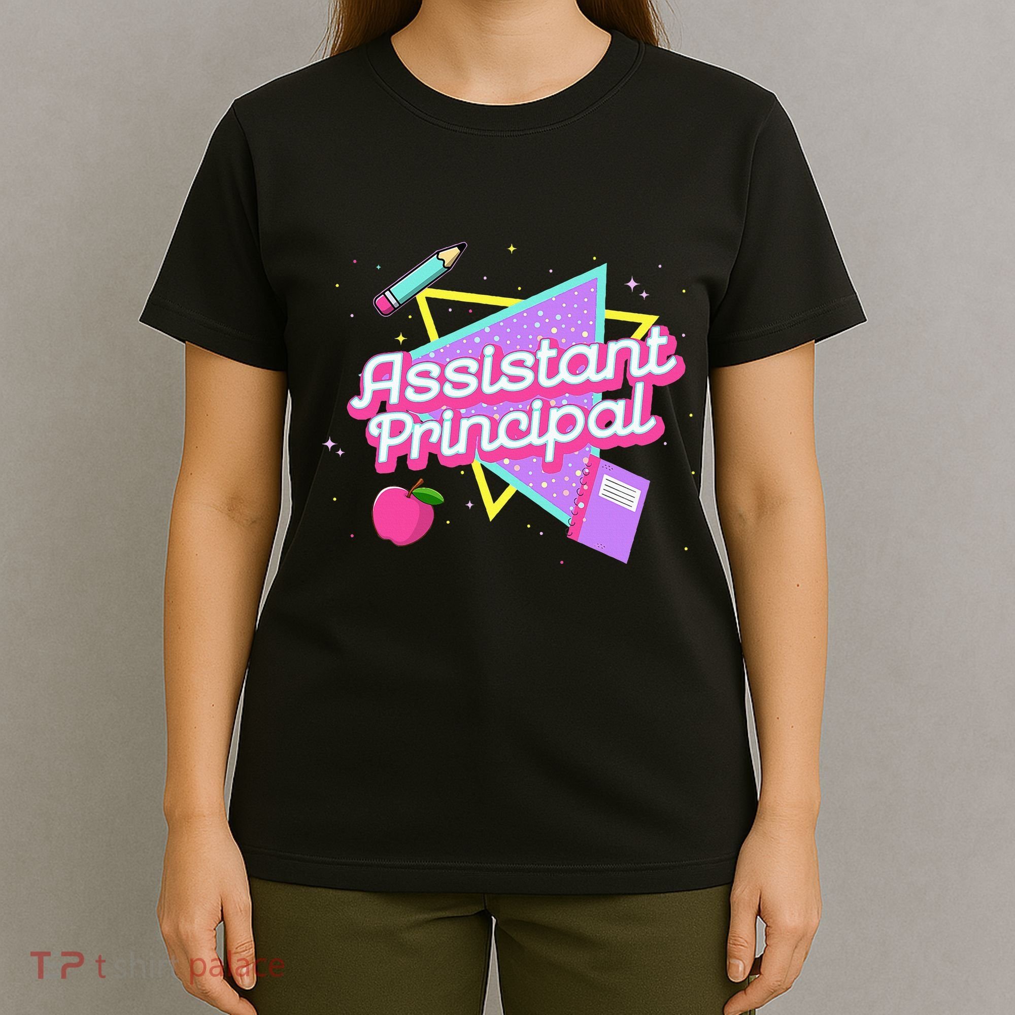 Cute Assistant Principal 80S 90S Back To School Gift T-Shirt