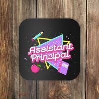 Cute Assistant Principal 80S 90S Back To School Gift Coaster thumb 0