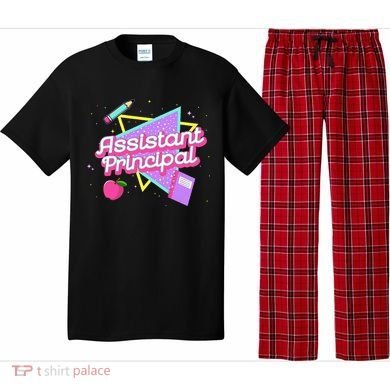Cute Assistant Principal 80S 90S Back To School Gift Pajama Set
