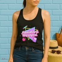 Cute Assistant Principal 80S 90S Back To School Gift Women's Tank Top thumb 2