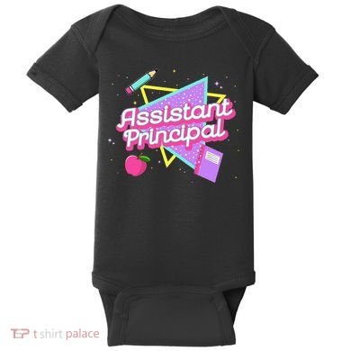 Cute Assistant Principal 80S 90S Back To School Gift Baby Bodysuit