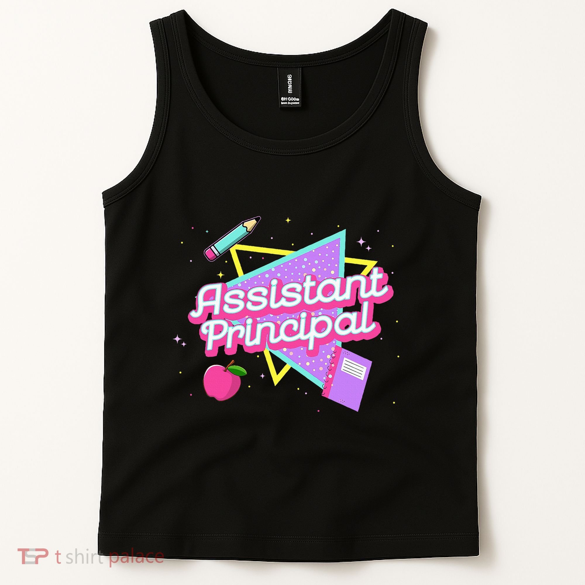 Cute Assistant Principal 80S 90S Back To School Gift Tank Top