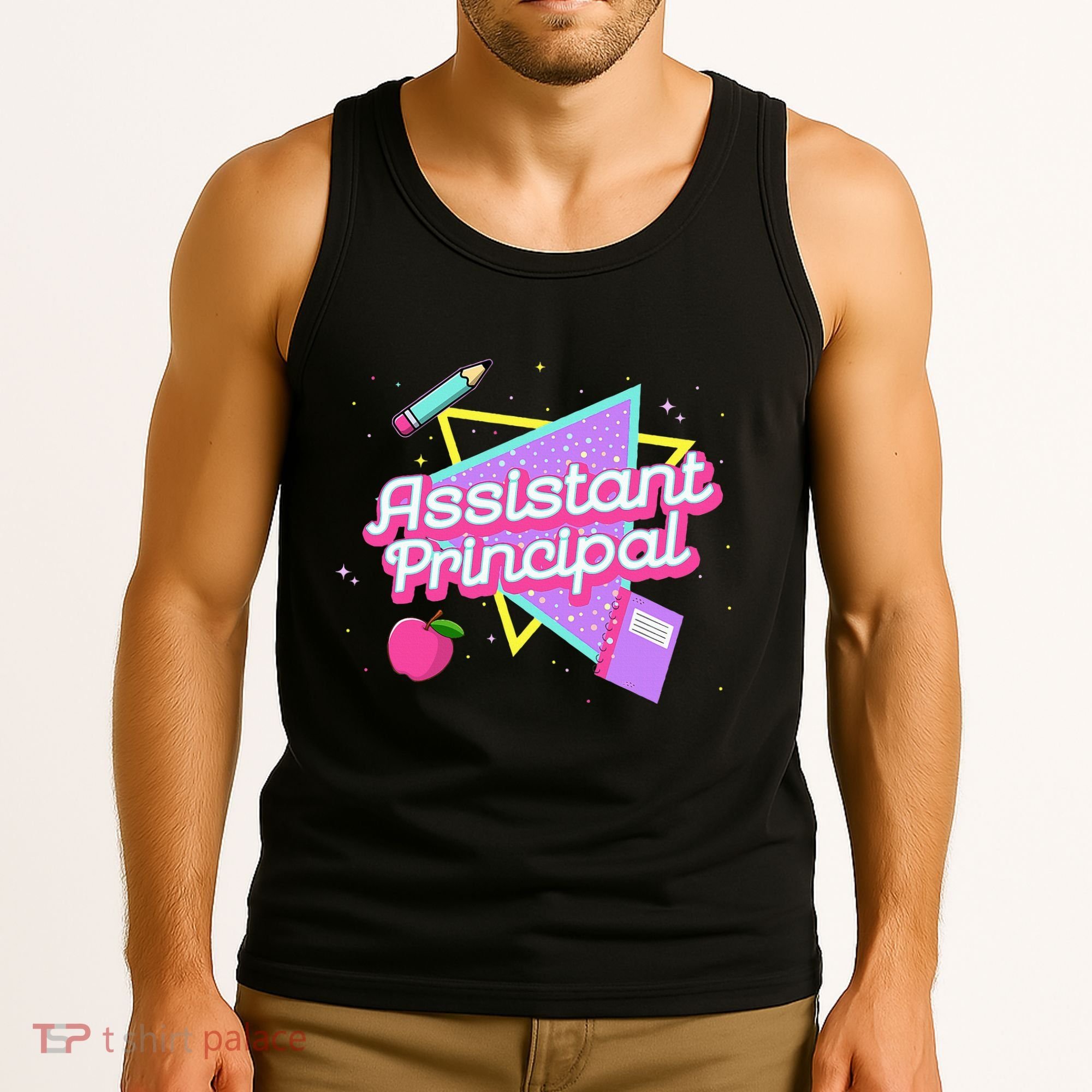 Cute Assistant Principal 80S 90S Back To School Gift Tank Top