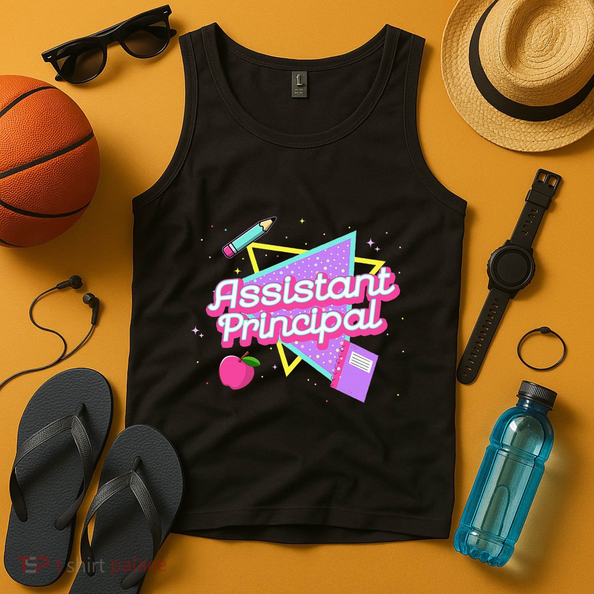 Cute Assistant Principal 80S 90S Back To School Gift Tank Top