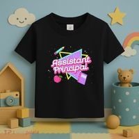 Cute Assistant Principal 80S 90S Back To School Gift Toddler T-Shirt thumb 3