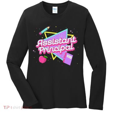 Cute Assistant Principal 80S 90S Back To School Gift Women's Long Sleeve Shirt