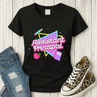 Cute Assistant Principal 80S 90S Back To School Gift Women's T-Shirt thumb 3
