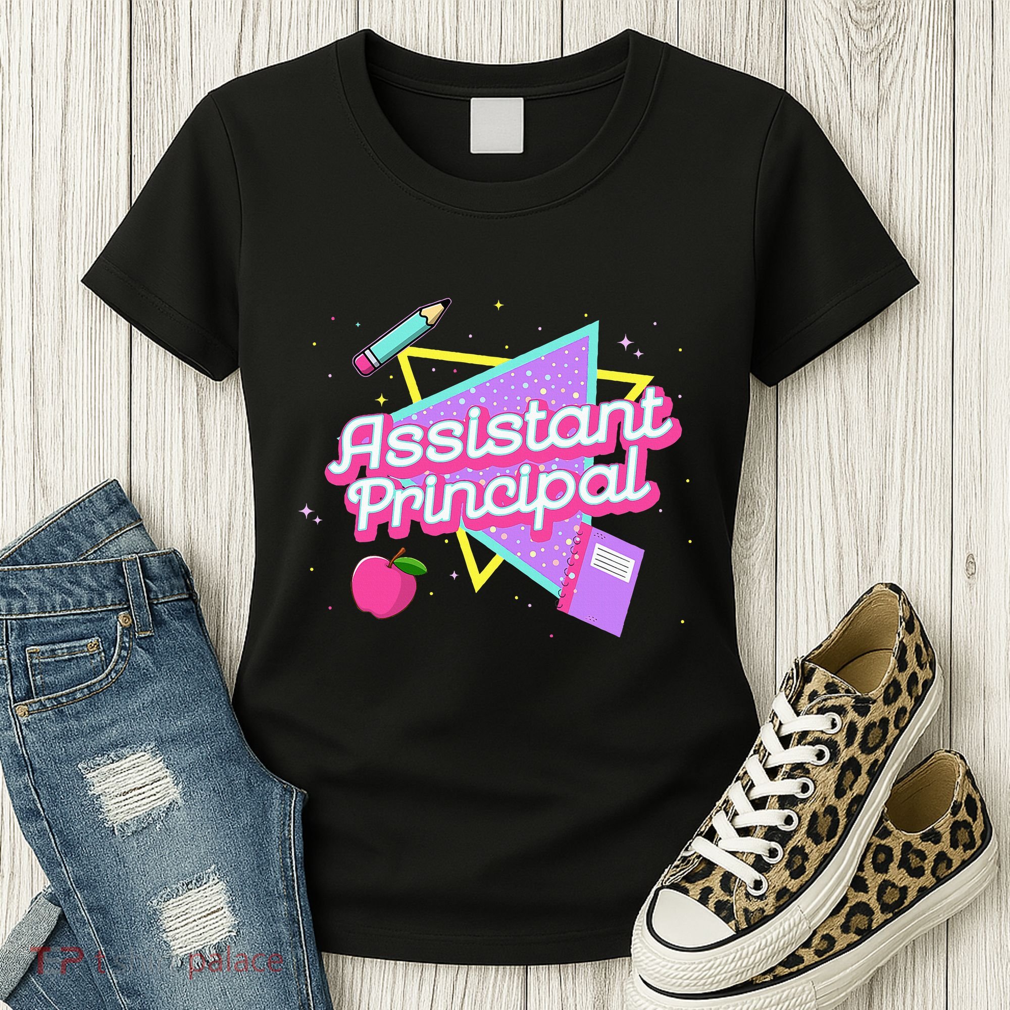 Cute Assistant Principal 80S 90S Back To School Gift Women's T-Shirt