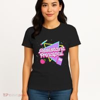 Cute Assistant Principal 80S 90S Back To School Gift Women's T-Shirt thumb 4