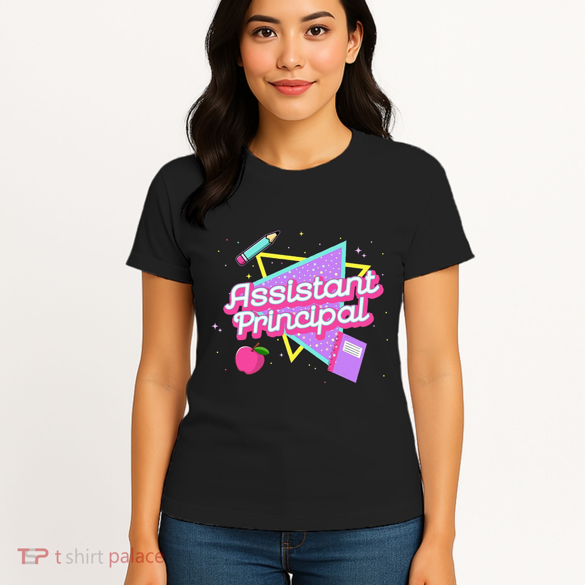 Cute Assistant Principal 80S 90S Back To School Gift Women's T-Shirt