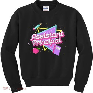 Cute Assistant Principal 80S 90S Back To School Gift Kids Sweatshirt