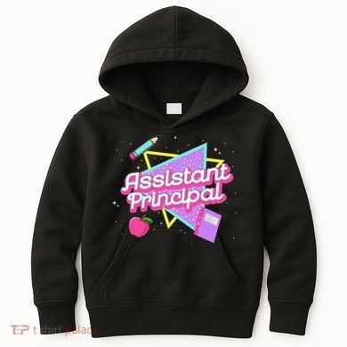 Cute Assistant Principal 80S 90S Back To School Gift Kids Hoodie