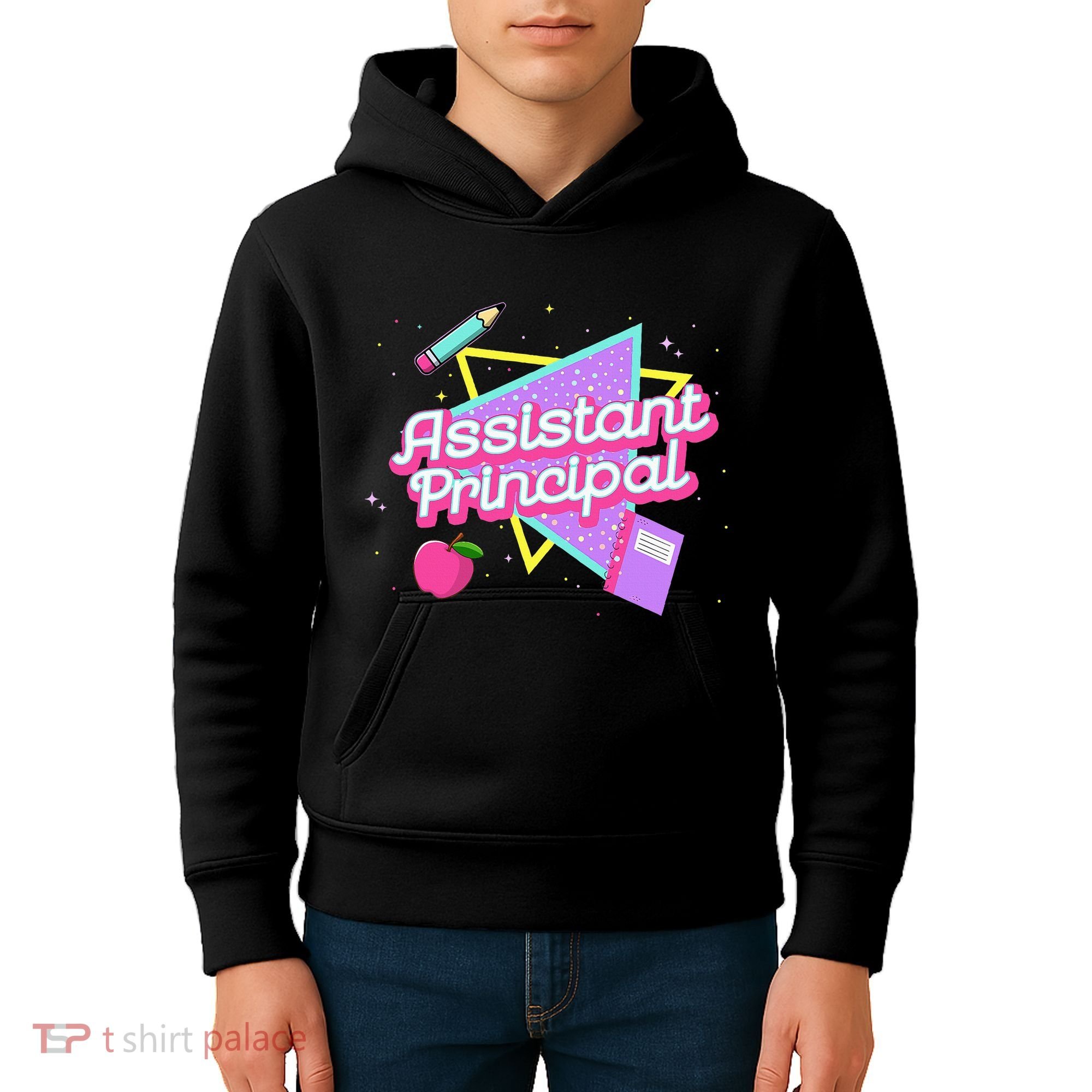 Cute Assistant Principal 80S 90S Back To School Gift Kids Hoodie