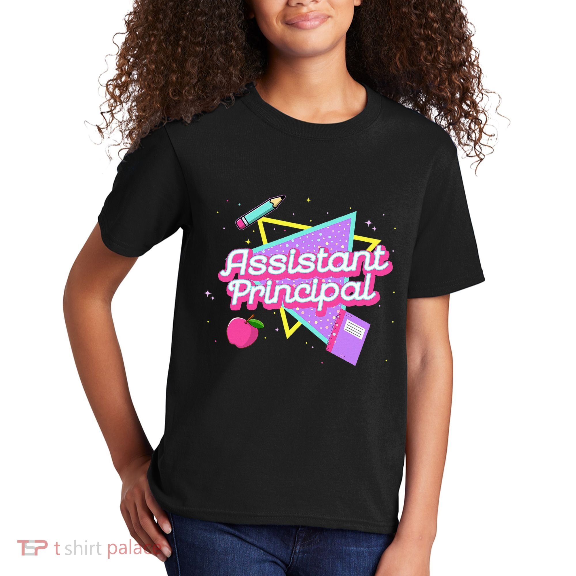 Cute Assistant Principal 80S 90S Back To School Gift Kids T-Shirt